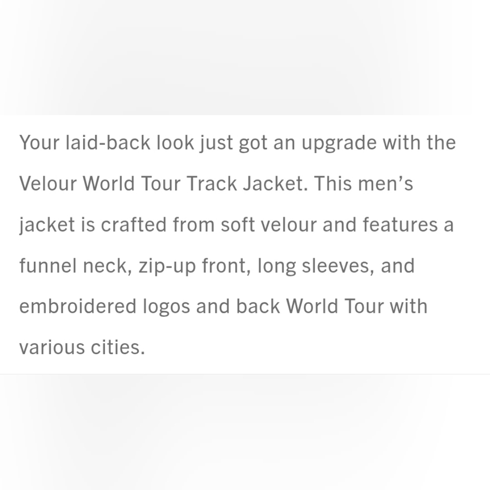 NWT True Religion "Velour World Tour Track Jacket" Black Graphic | Men's Size L - Picture 11 of 12